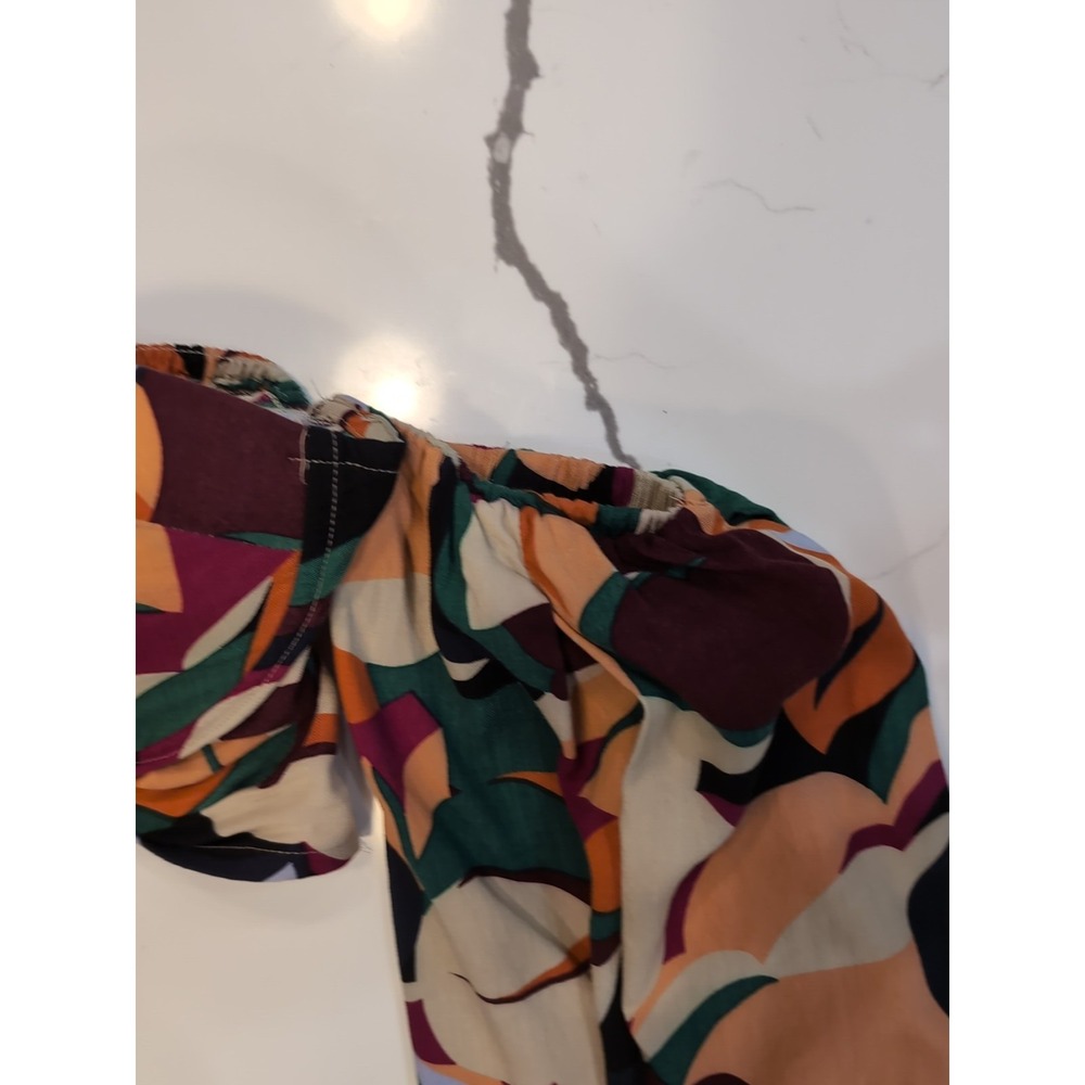 Live 4 Truth Anthropogy Boho Bell Sleeve Cropped Blouse & Pants Leaves Size M - Picture 8 of 16